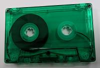 C-62 Dark Green Transparent Chrome Type II Audio Cassette